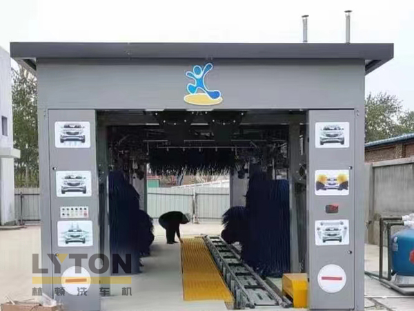 洗車設備認準林頓自動化！全自動洗車機洗車流程！